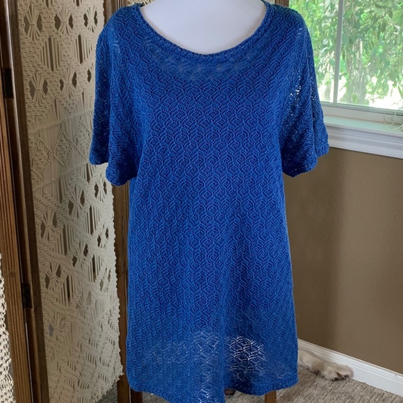 Coldwater Creek cobalt blue top XL NWT - Picture 1 of 10